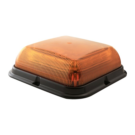 Flitslamp Ecco led vierkant oranje R65 12-24V