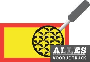 Achtermarkering stickerset mv klasse III