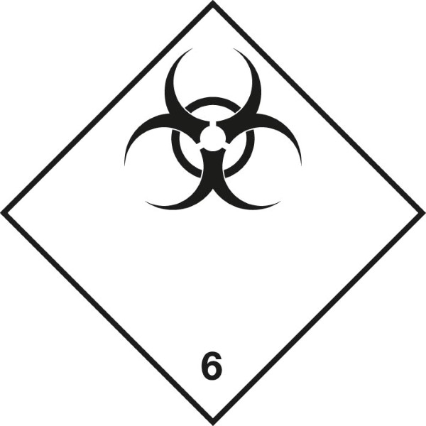 Gevaarsetiket infectieuze stoffen