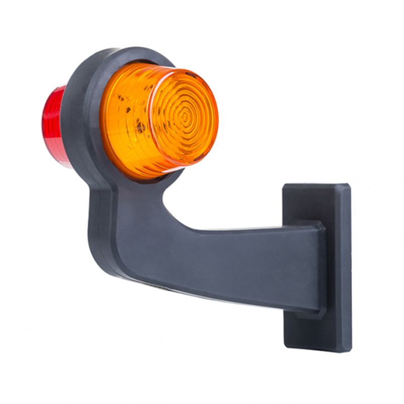 Pendellamp Tralert LED rechts haaks oranje/rood helder 12-24V
