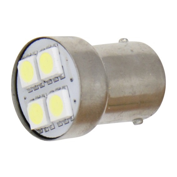 Led lamp Aspock wit SMD BA15S 24V, 2 stuks