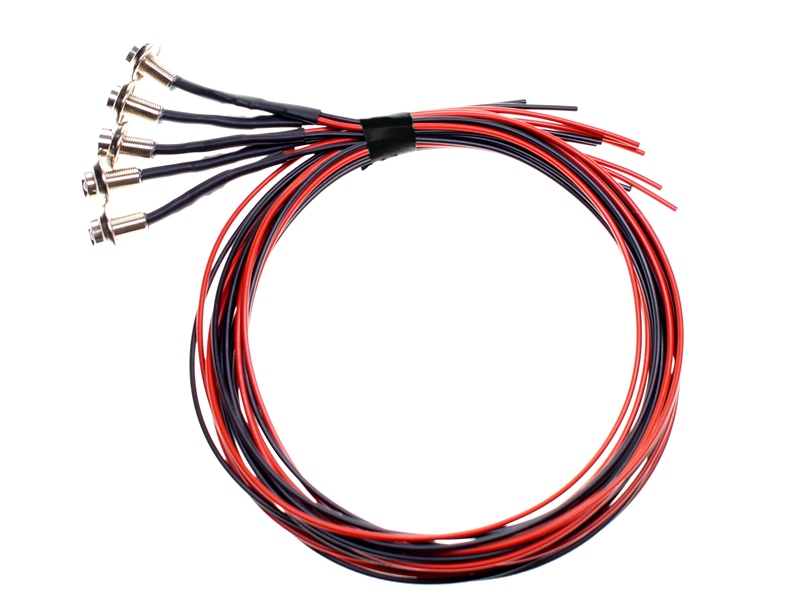 LED spot 24V xenon wit, set 5 stuks