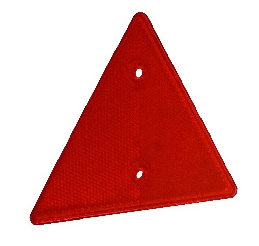 Reflector lengtedriehoek rood