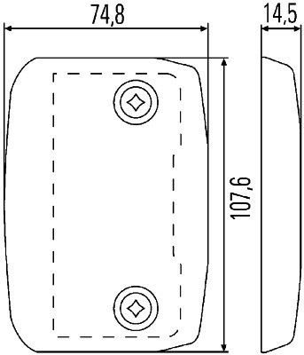Hella laadklep markering set LED 24V