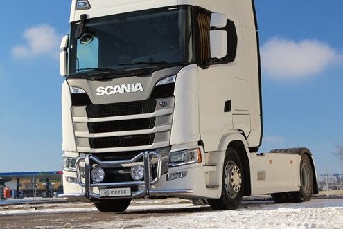 Bullbar mini staal verchroomd voor Scania R vanaf 2016